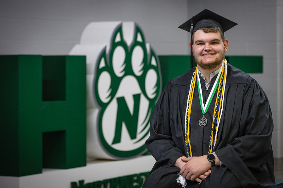 Justin Luster (Photo by Lauren Adams/Northwest Missouri State University)