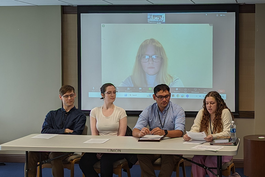 Northwest students presented at psychology conferences this spring, including the American Psychological Association Division 24 conference at Duquesne University in Pittsburgh. (Submitted photo)