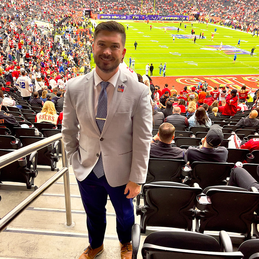 Brandon Zenner covered his third Super Bowl in February as a sports reporter with KWCH in Wichita, Kansas.