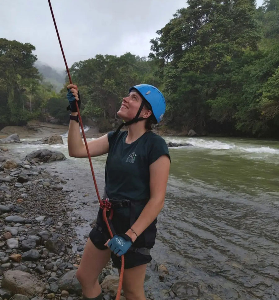 Anna Moloney gained profession-based experience with Pure Life Adventure, a therapy program where she served as a guide, taught surfing, and led rafting and backpacking experiences.