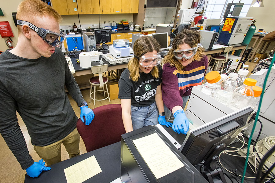 Northwest students gain profession-based experiences in almost every field of study.  (Photo by Lauren Adams/Northwest Missouri State University)