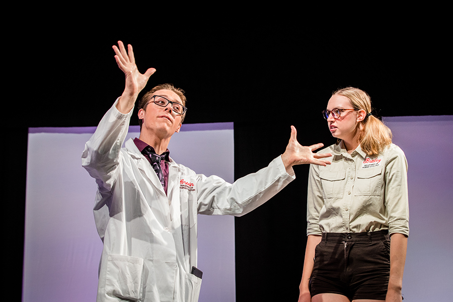 Northwest students are pictured performing in last year's First-Year Showcase, which annually introduces the theatre program's newest students. (Photo by Lauren Adams/Northwest Missouri State University)
