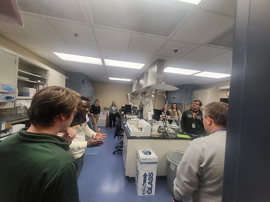 Northwest students toured an Environmental Protection Agency lab on Dec. 4 in Kansas City. (Submitted photo)