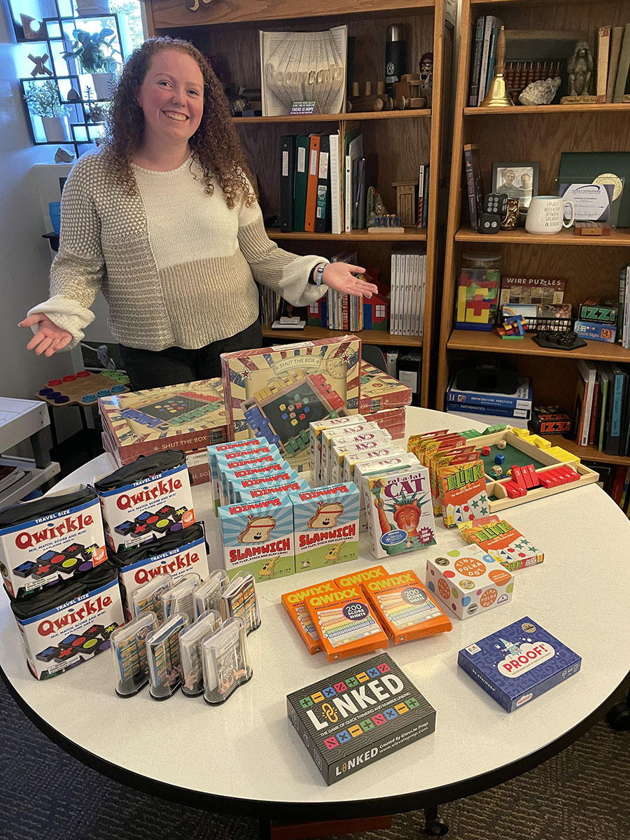 Emily Farris presented “We’re not Playing Around! Games can Grow Mathematical Thinking!” at the Missouri Council of Teachers of Mathematics conference in December. (Submitted photo)