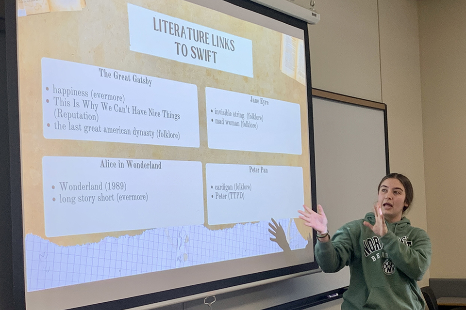 Students take on Taylor’s version of classic texts in cultural studies course