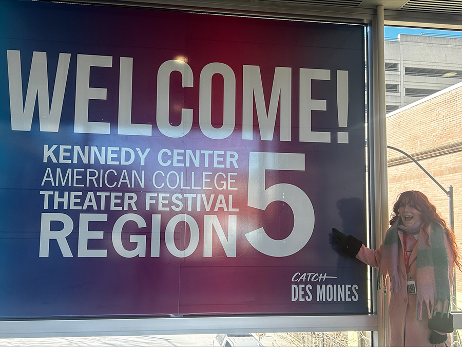 Taylee Parmenter advanced to the semifinal rounds of the Irene Ryan Acting and Musical Theatre Intensive scholarship competitions at the Region 5 Kennedy Center American College Theatre Festival in January. (submitted photo)