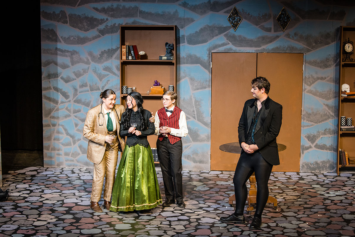 Theatre Northwest will present “Dracula: A Comedy of Terrors” Friday, Feb. 21, and Saturday, Feb. 22, in the Studio Theater at the Ron Houston Center for the Performing Arts. (Photo by Lilly Cook/Northwest Missouri State University)