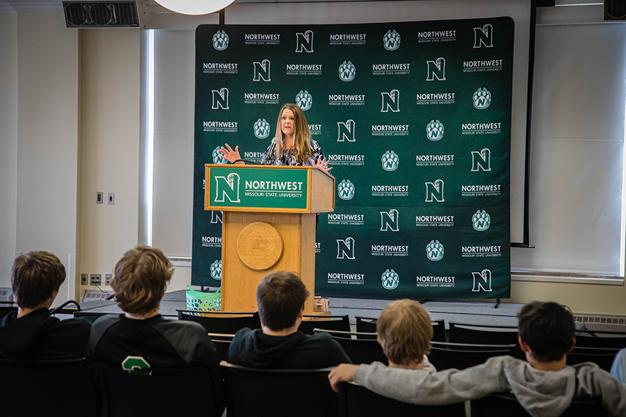 Speakers address a variety of topics during Northwest's annual I Will Listen event. (Photo by Chandu Ravi Krishna/Northwest Missouri State University)