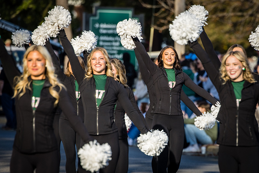 The Bearcat Steppers is Northwest’s dance team and performs at all home football and basketball games in addition to other campus and community events. (Photo by Lilly Cook/Northwest Missouri State University)