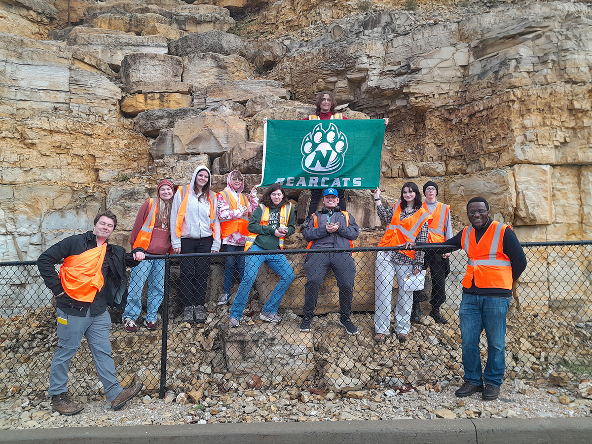 Northwest students and faculty traveled in April to examine relationships in historical geology, paleogeography, igneous basement, metamorphic and sedimentary cover rocks as well as evidence of structural deformation. (Submitted photo)