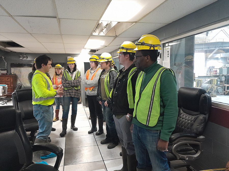 During a visit to the Doe Run Company’s Fletcher mine, students saw ways their geology skills can be applied in a career. (Submitted photo)