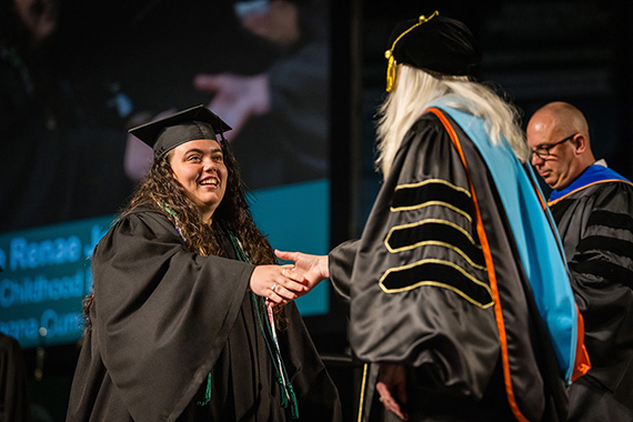 Abbie Johnson graduated from Northwest in the spring with a bachelor’s degree in early childhood education, earning magna cum laude honors. (Photo by Todd Weddle/Northwest Missouri State University)