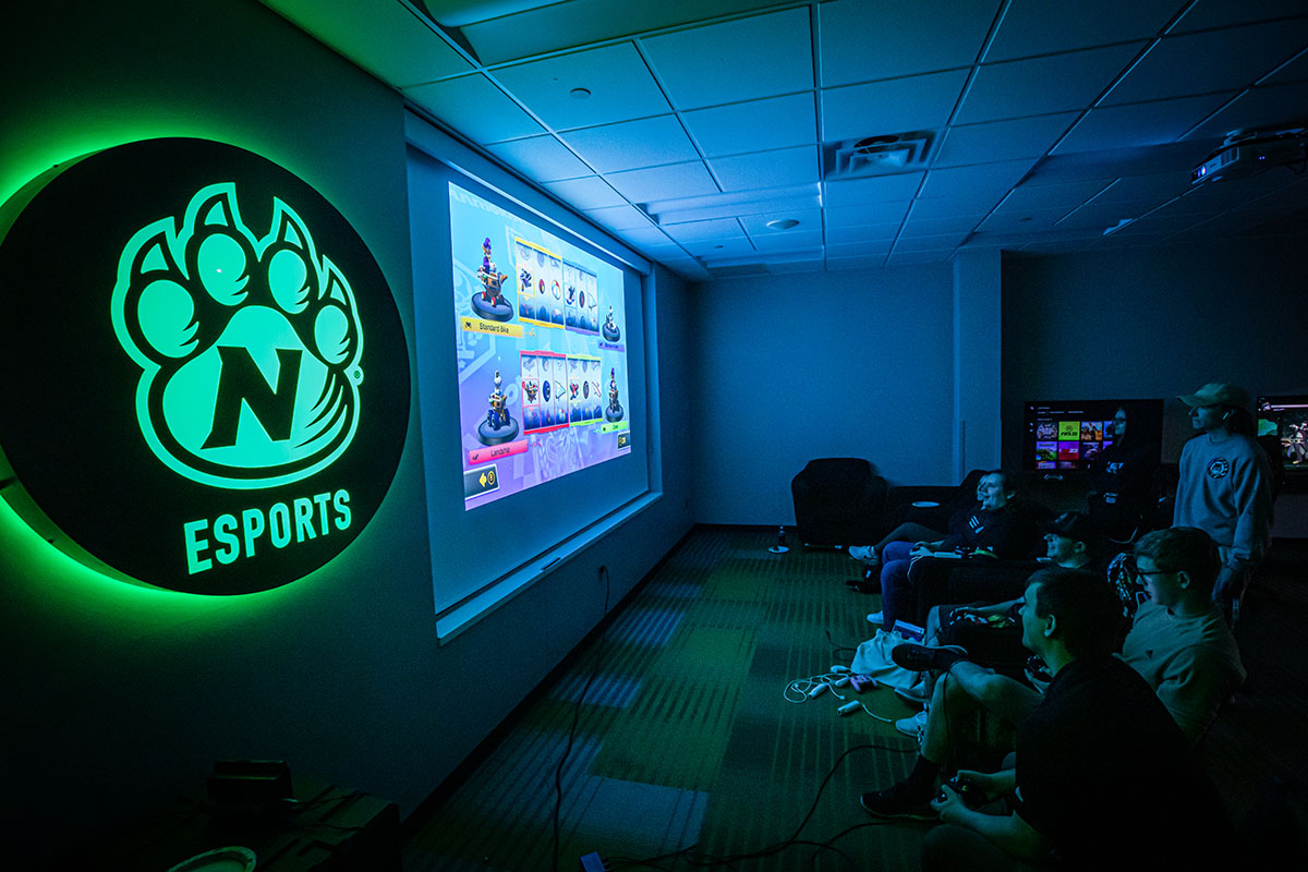 Northwest's esports program operates in the Esports Lab in its J.W. Jones Student Union. (Photo by Chandu Ravi Krishna/Northwest Missouri State University)