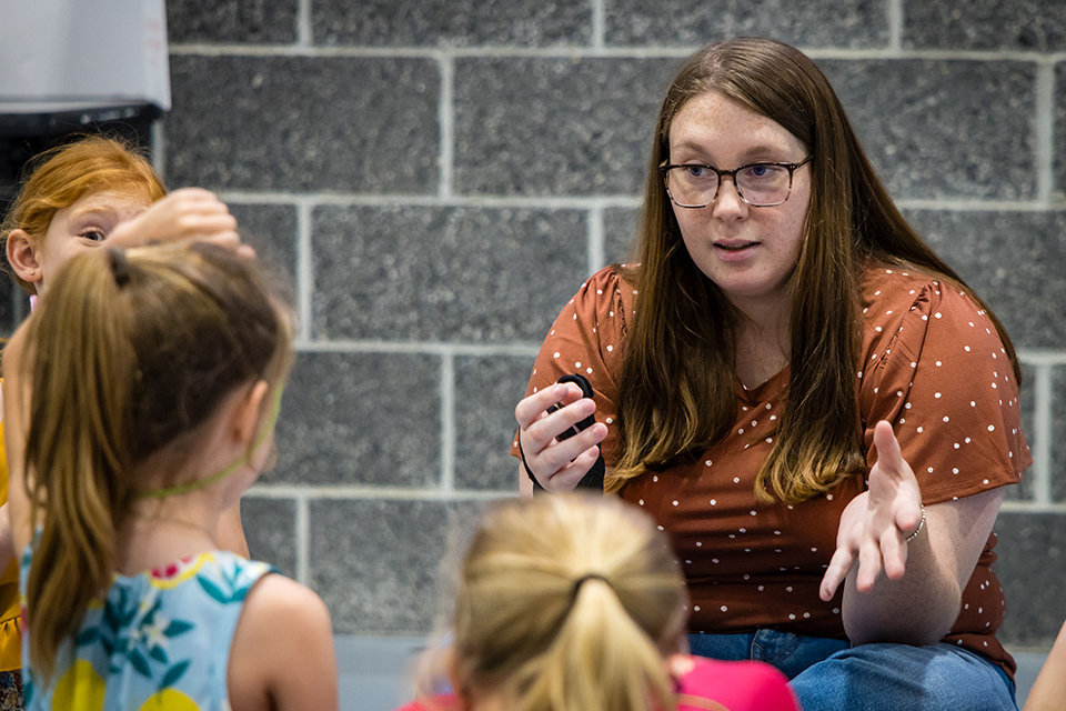 Day camp helps children learn about agriculture while students practice teaching skills