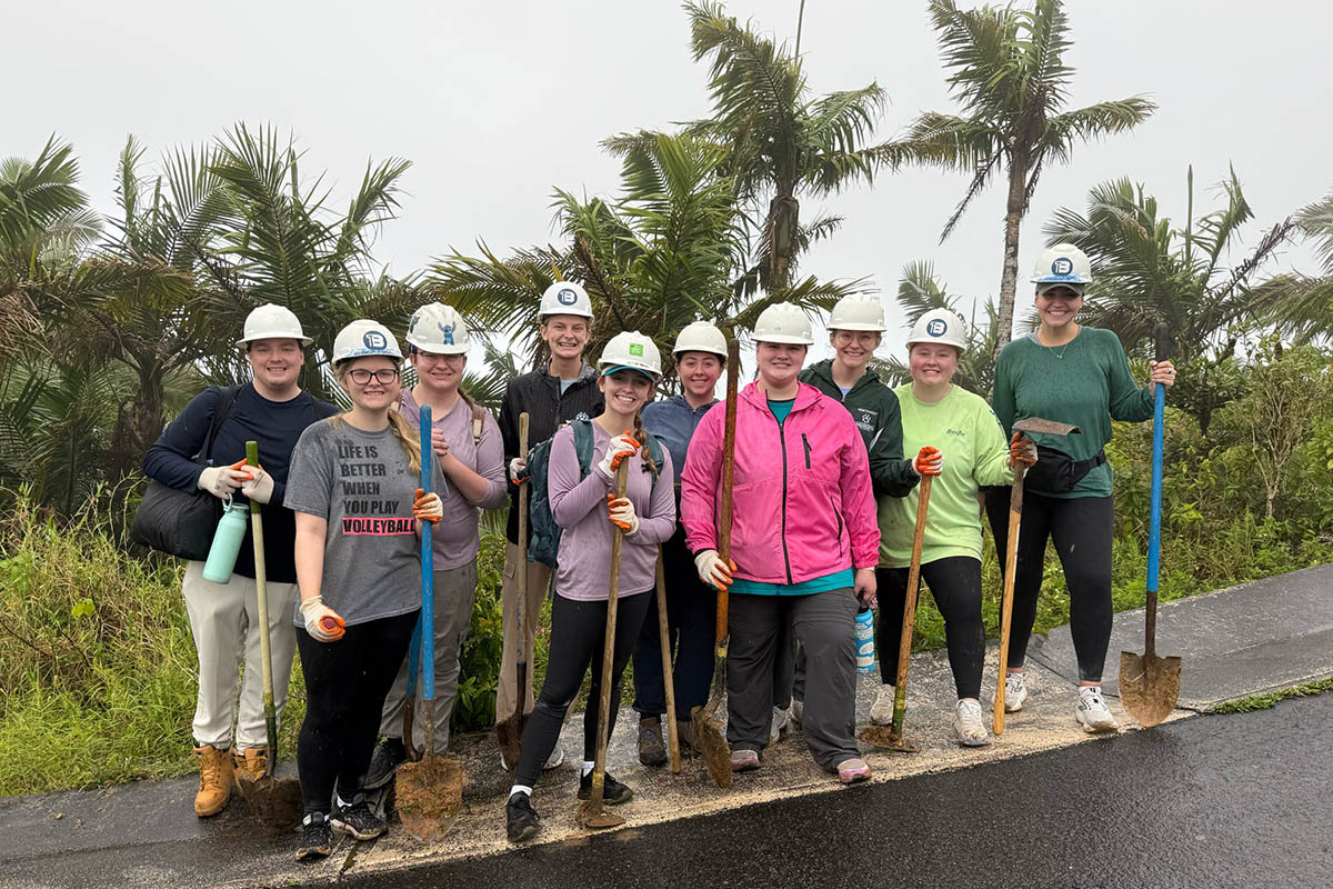 Northwest students and staff who participated in the University's annual Alternative Spring Break experience are pictured above. This year, the group traveled to Puerto Rico, where their work included equine therapy, an agroecological farm project and rainforest trail maintenance. (Submitted photo)
