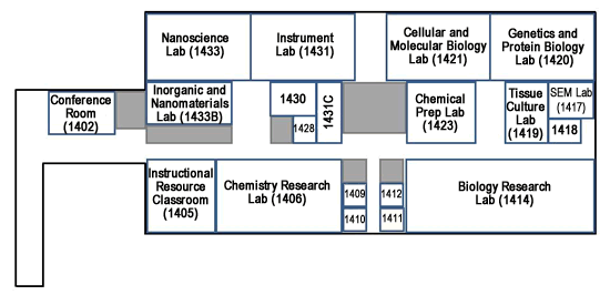 Map of Academics Wing of CIE