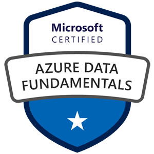 Microsoft Certified Azure Data Fundamentals logo