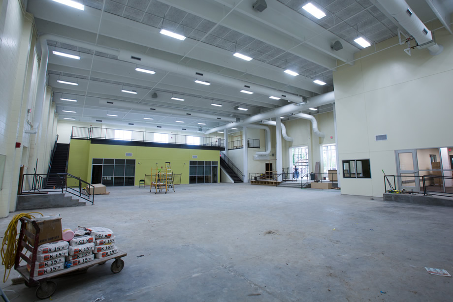 Main exercise floor - July 20, 2015 (Photo by University Photography)