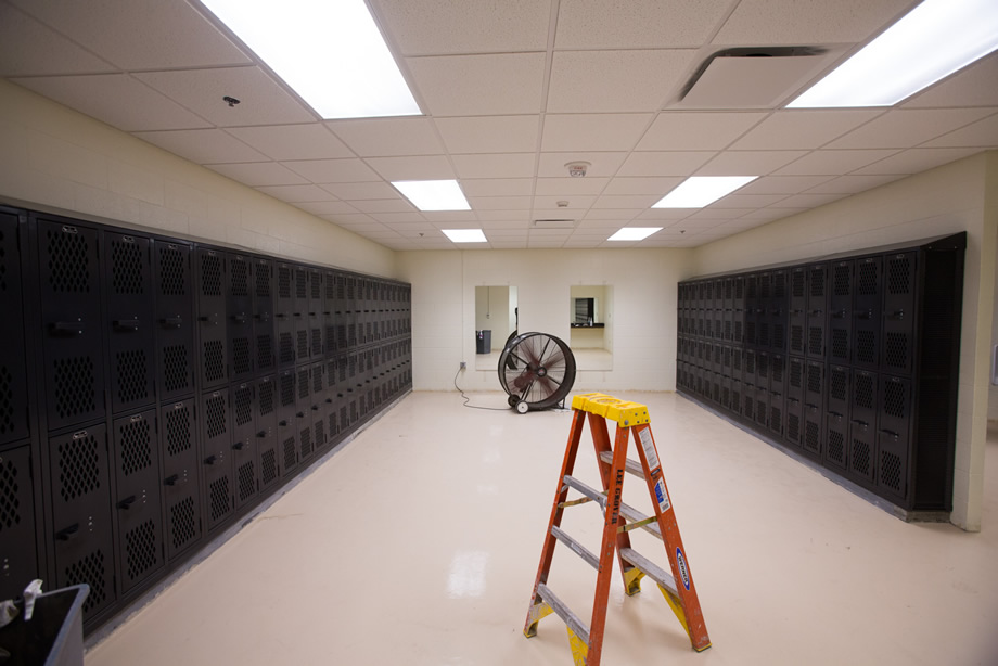 Men's locker room - July 20, 2015 (Photo by University Photography)