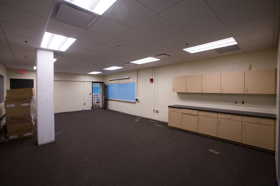 New classroom inside the Foster Fitness Center - July 20, 2015 (Photo by University Photography)