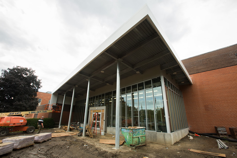 Construction on July 20, 2015 (Photo by University Photography)
