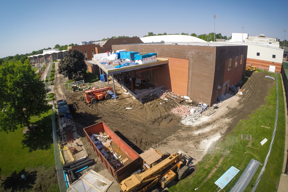 Construction on May 27, 2015 (Photo by University Photography)