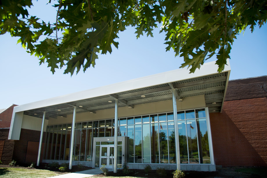 West Entrance to the Foster Fitness Center - August 24, 2015 (Photo by University Photography)