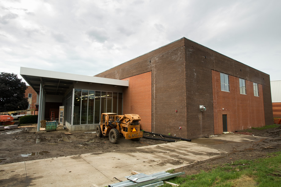 Construction on July 20, 2015 (Photo by University Photography)