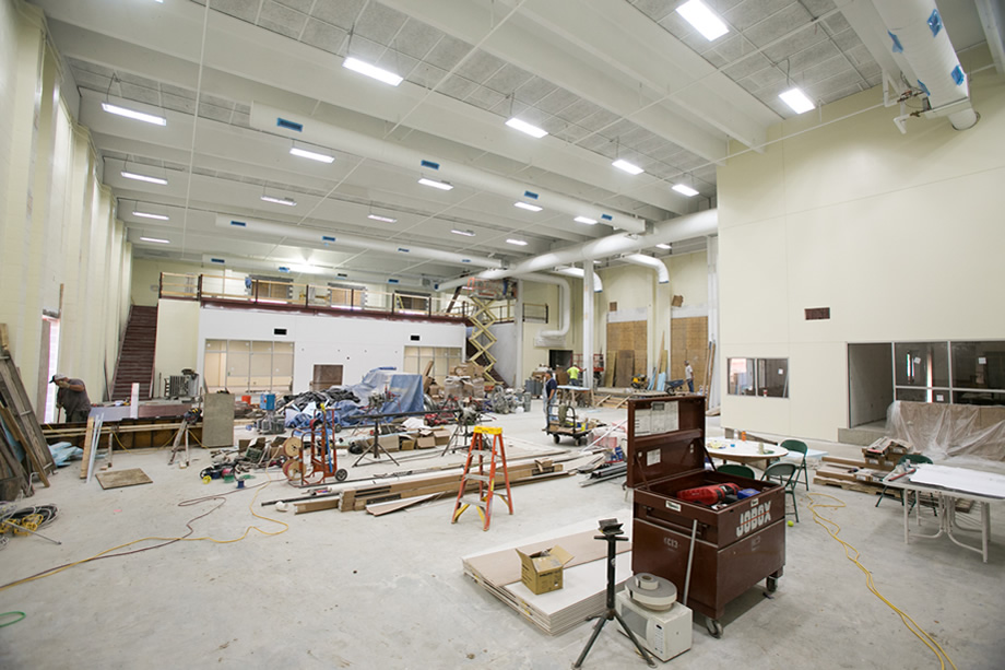 Construction on May 27, 2015 (Photo by University Photography)