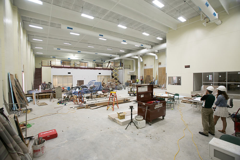 Construction on May 27, 2015 (Photo by University Photography)