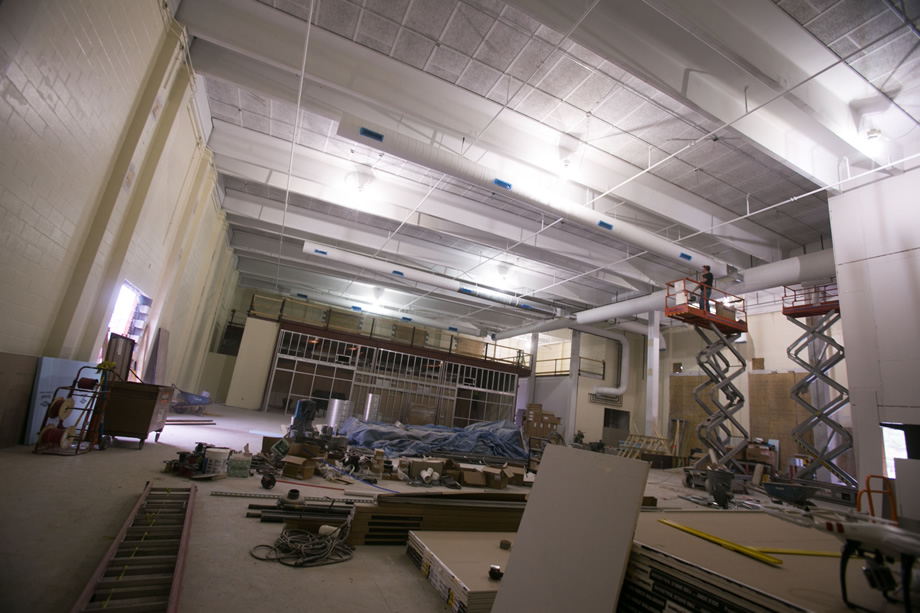 Construction on May 4, 2015 (Photo by University Photography)