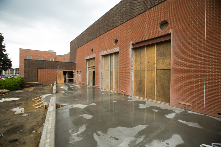 Construction on May 4, 2015 (Photo by University Photography)