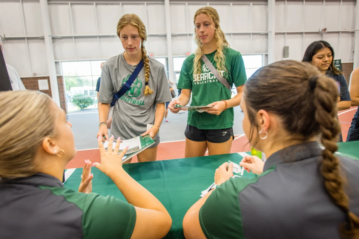 New Bearcats are checking in at Hughes Fieldhouse. 